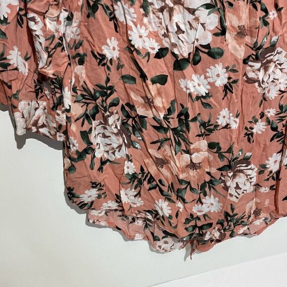 Torrid Harper Women's Multicolor Floral V-Neck Button Front Shirt Size 2 - Picture 7 of 9